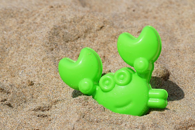 leksak på stranden
